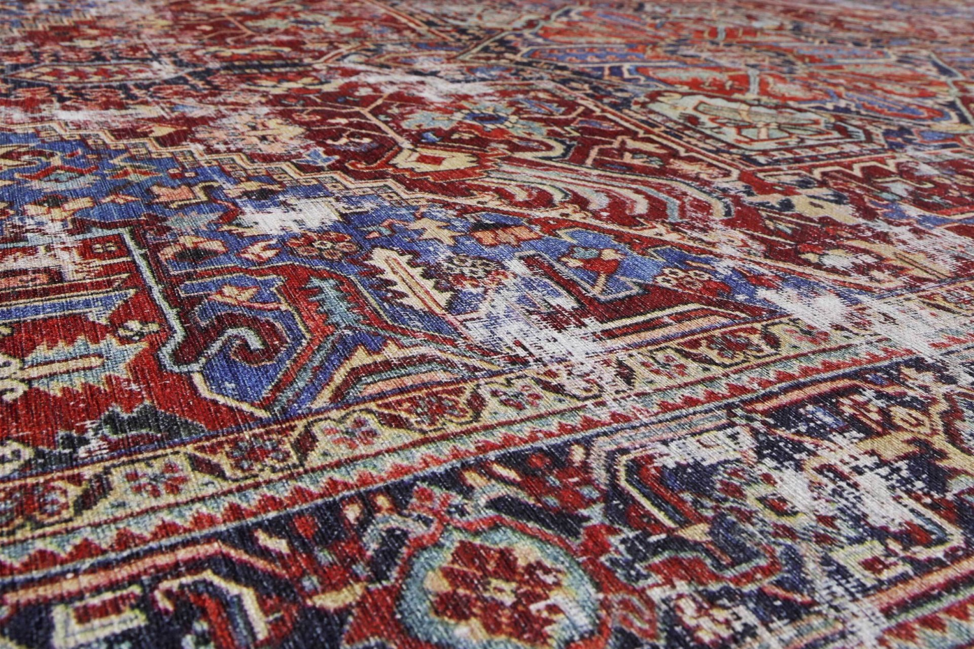 Tapis oriental effet vintage, tissé plat ,  COMO