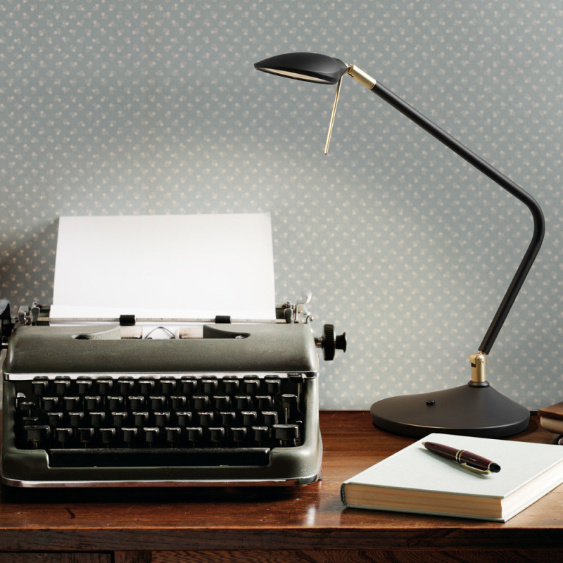 Lampe de bureau led noir mat Dixon