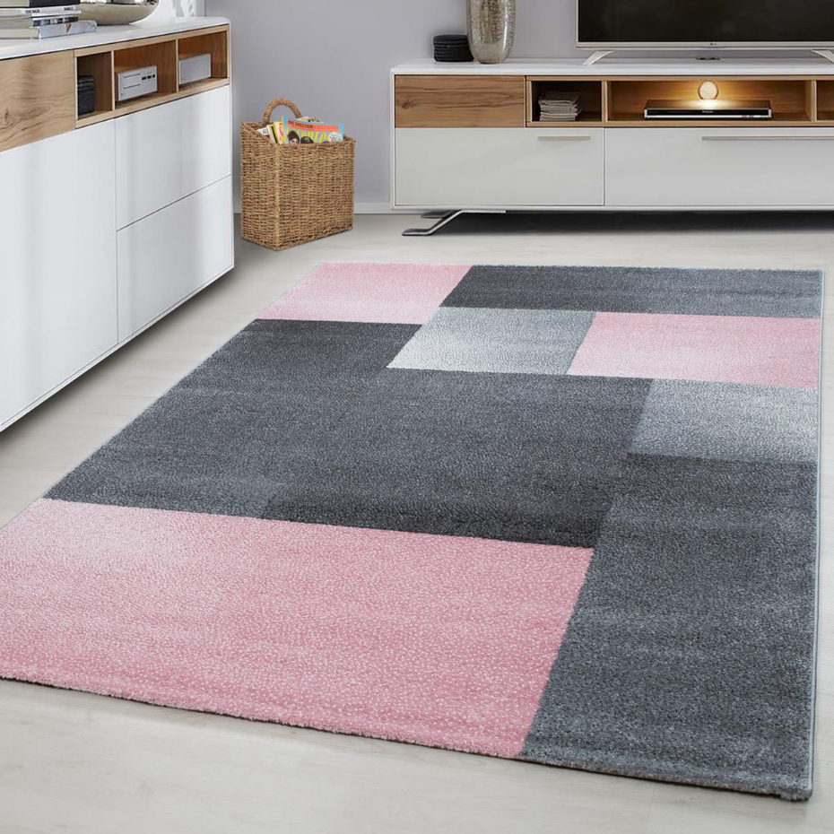 Tapis salon et chambre tissé motif géométrique KARLUK