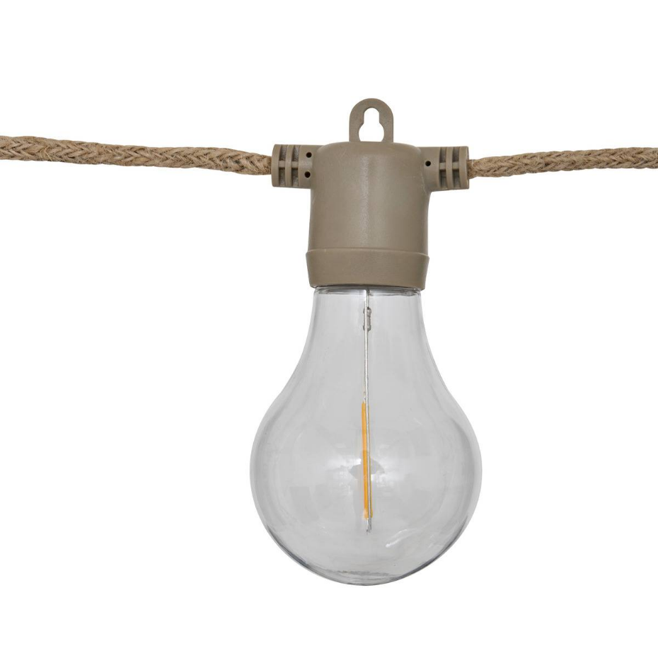 Guirlande d'extérieur solaire 10 ampoules GINA