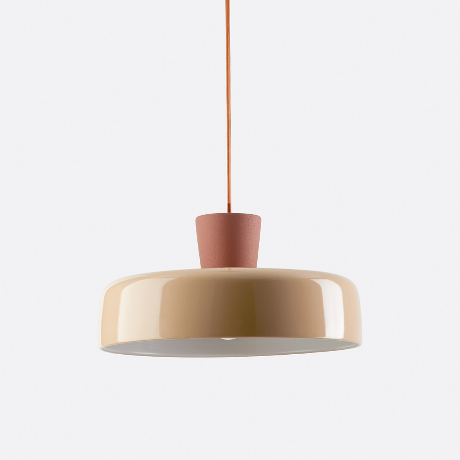 Suspension en céramique colorée Ø 30 cm, Jimna