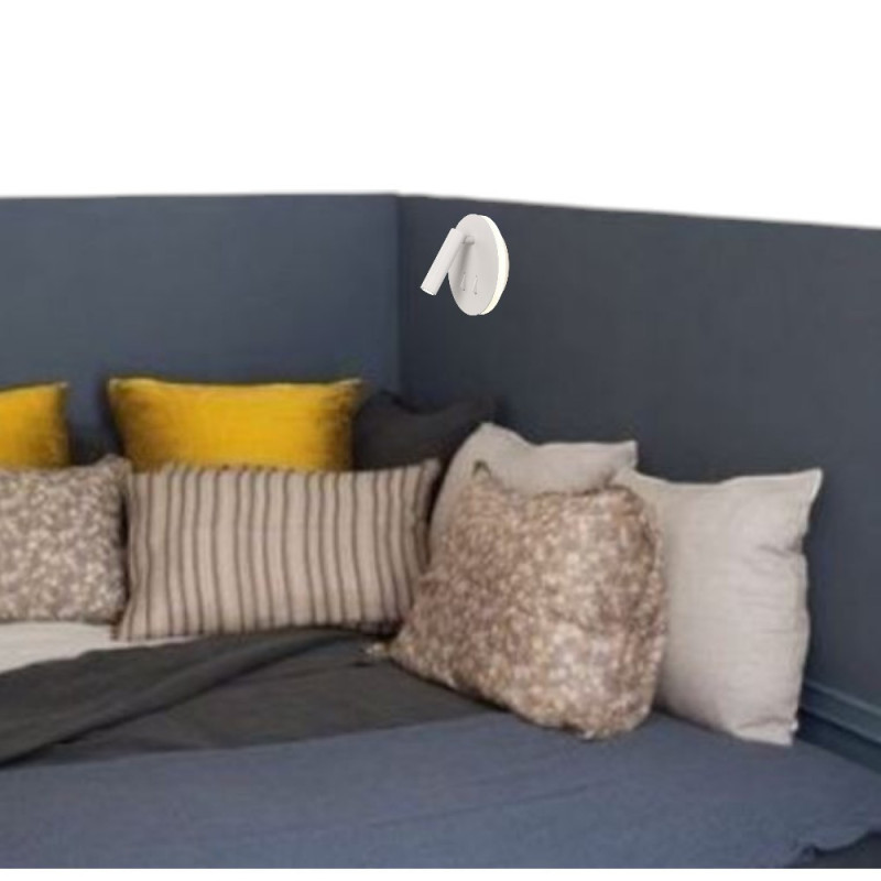 Applique led Tête De Lit blanc mat Cayman