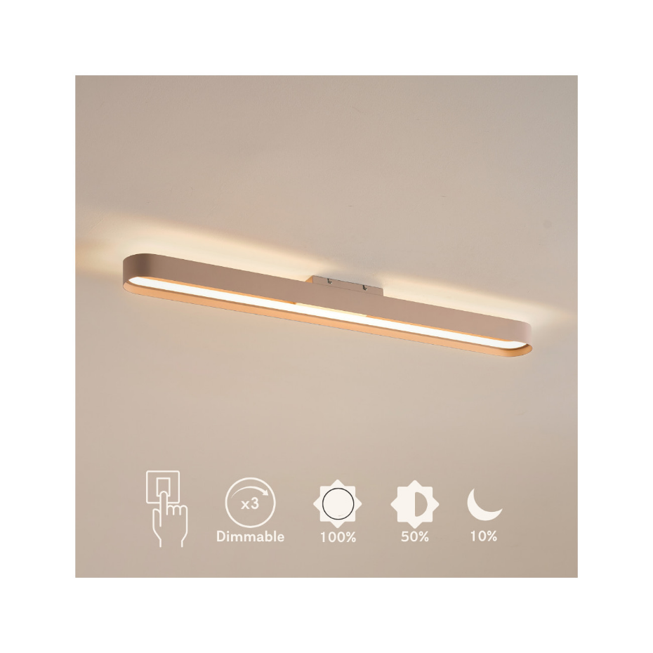 Plafonnier LED arrondi discret - OSWIN