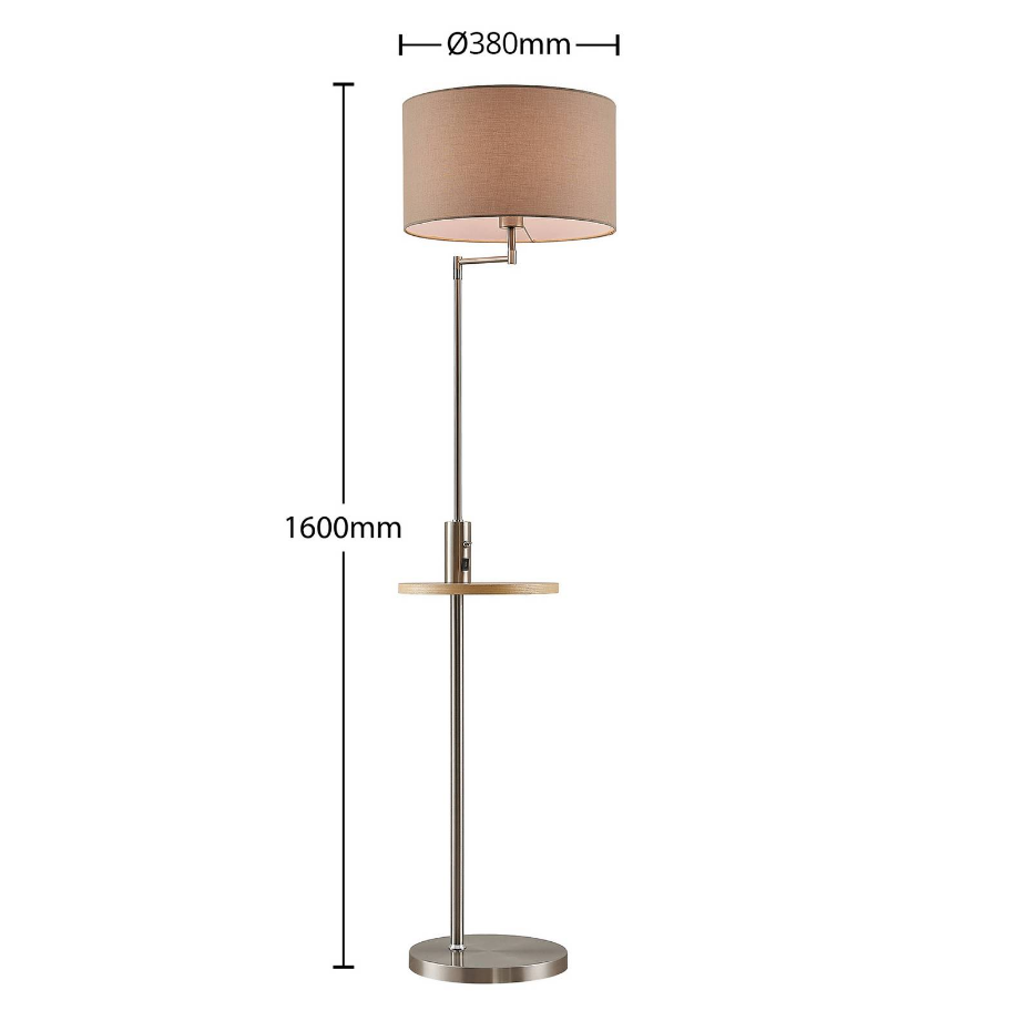 Lampadaire en métal moderne, Zinia
