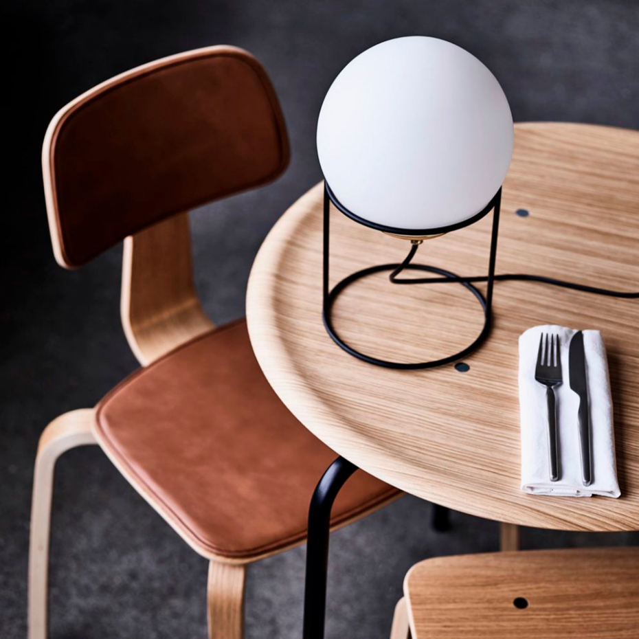 Lampe à poser en Verre et Métal MOON