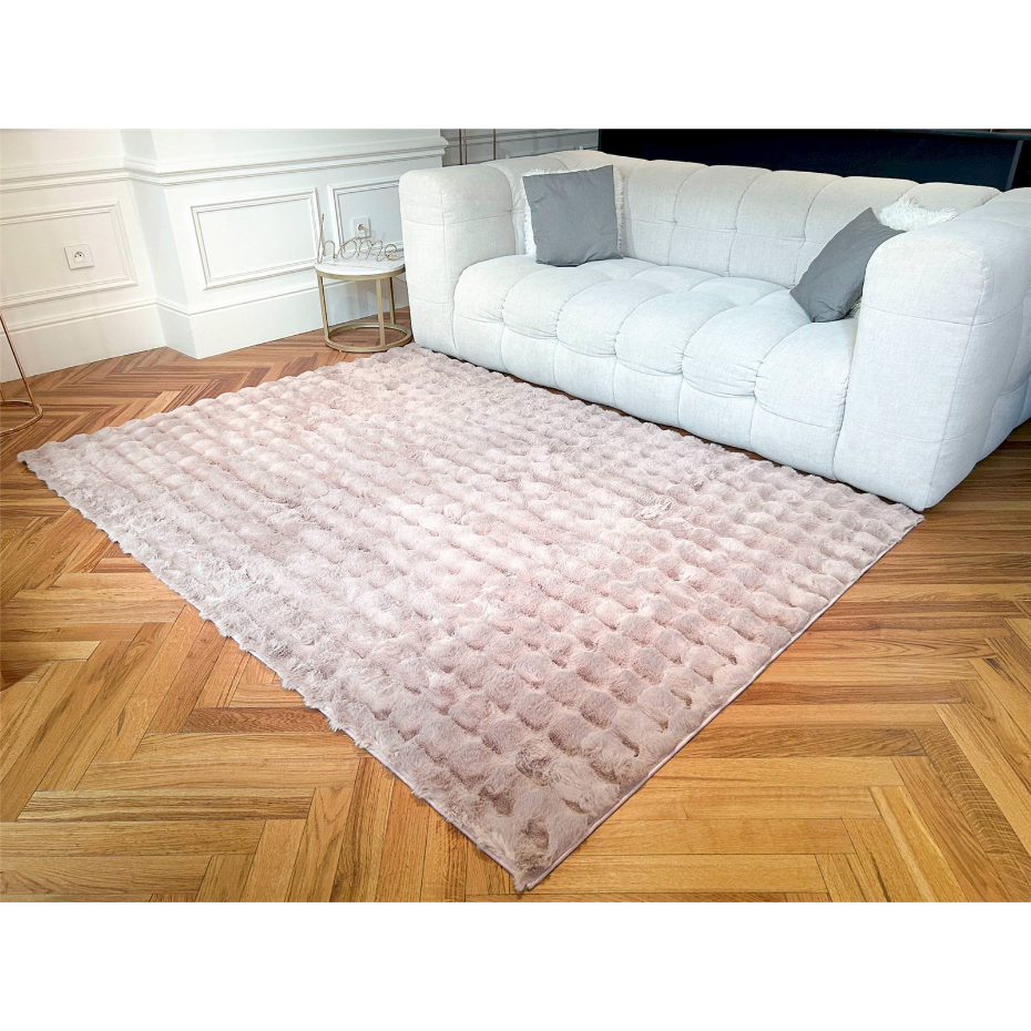 Tapis rectangulaire en polyester Bubble