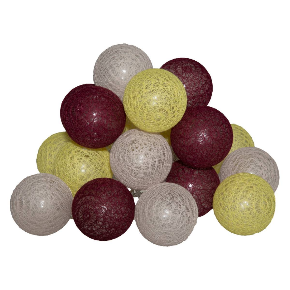 Guirlande LED Secteur 20 Boules BOX