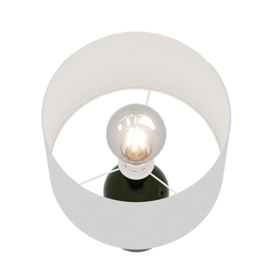 Lampe à poser en Céramique & Abat-jour Lin-BECKER
