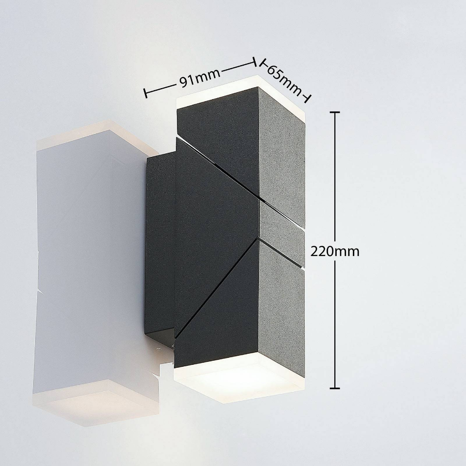 Applique extérieure en aluminium moderneLED