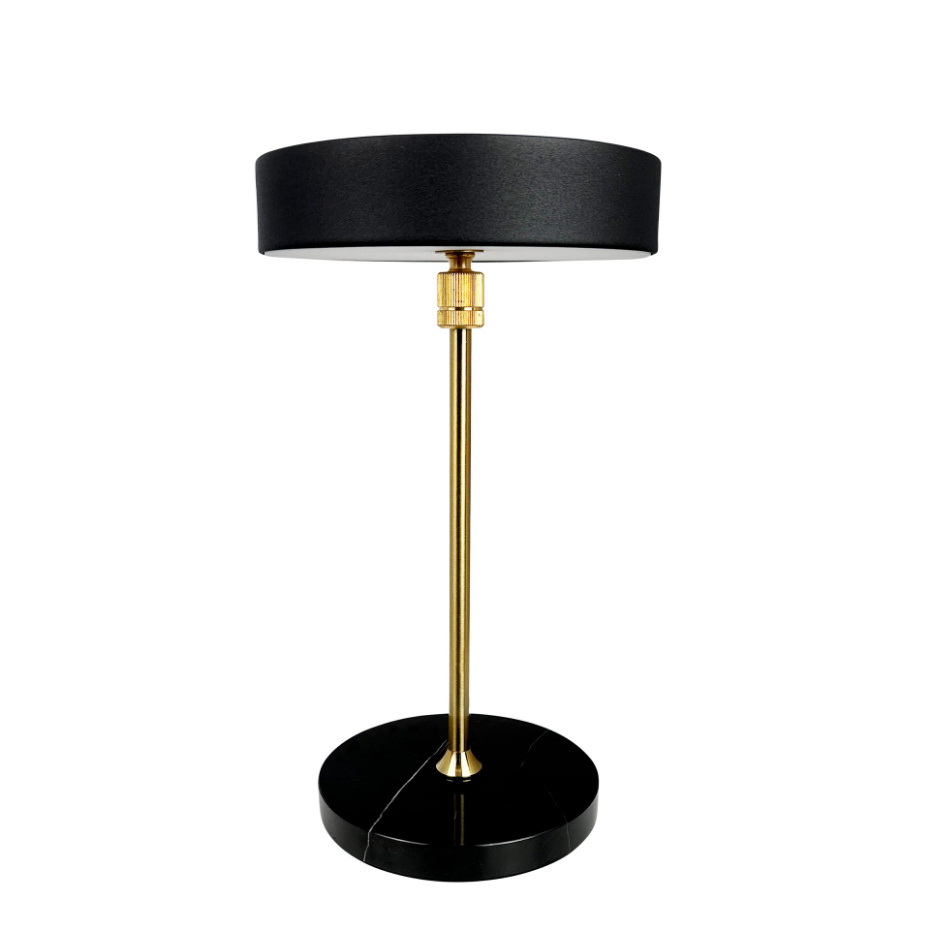 Lampe à poser LED MOONLIGHT noir, marbre