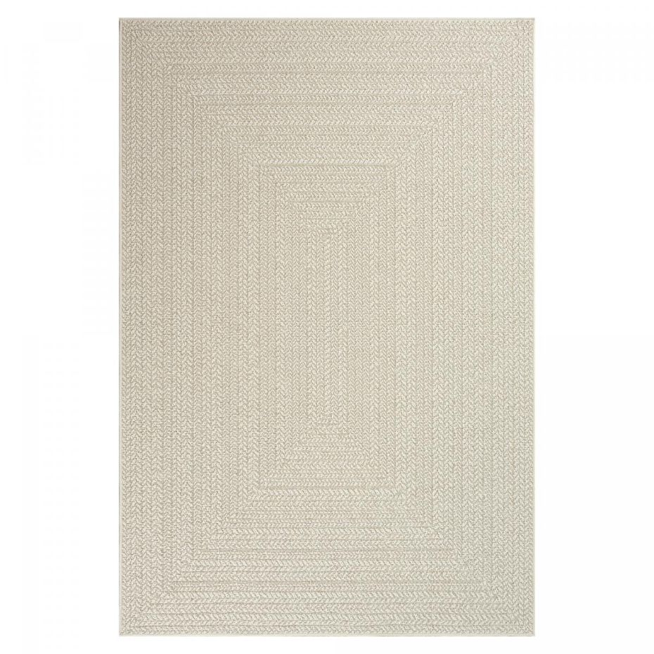 Tapis extérieur intérieur LYN13 REZY aspect jute ton sur ton