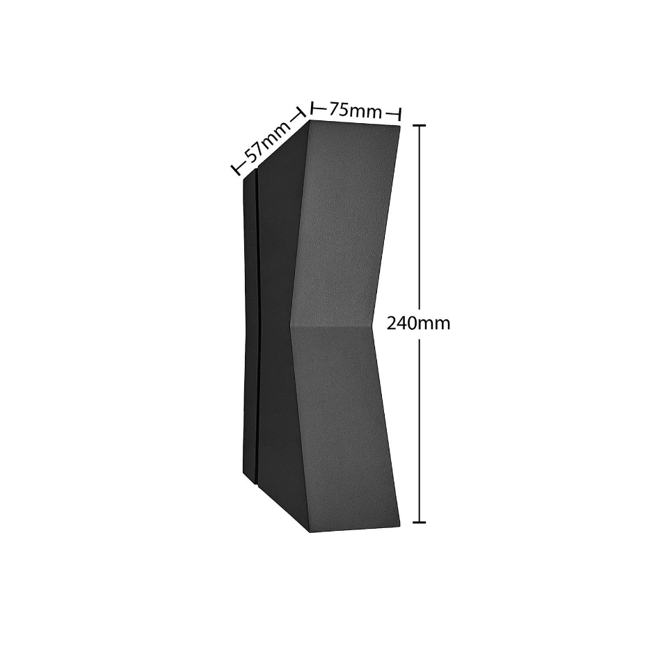 Applique extérieure en aluminium moderneLED