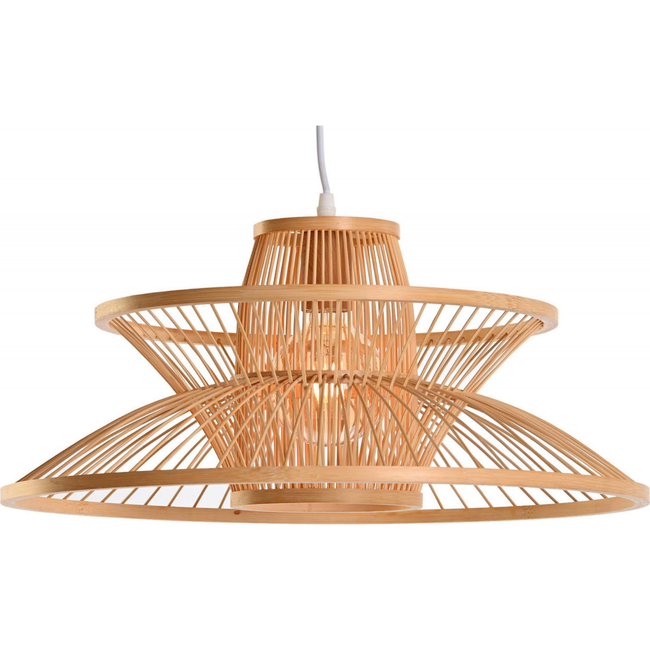 Suspension plafonnier en bambou pour intérieur