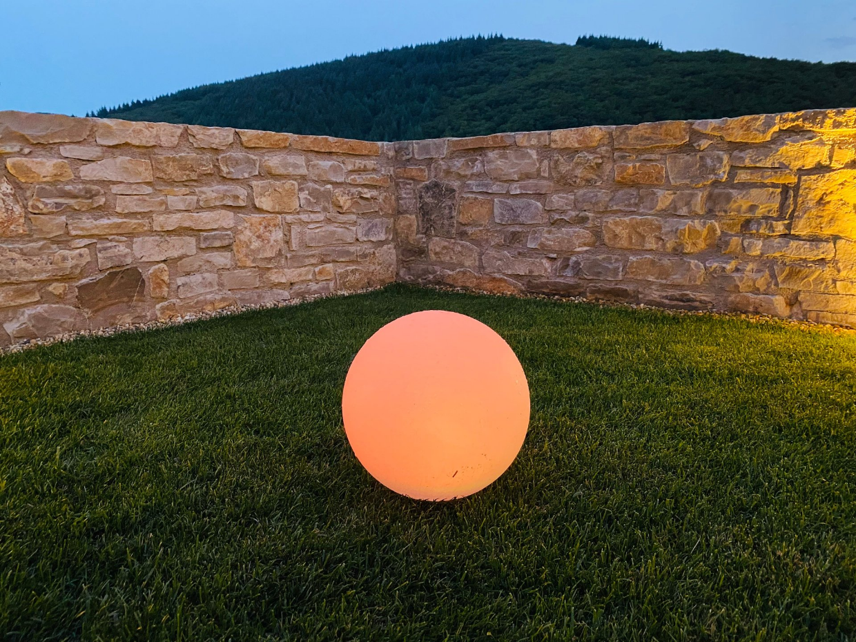 Boule lumineuse solaire multicolore SOLSTY ∅30cm