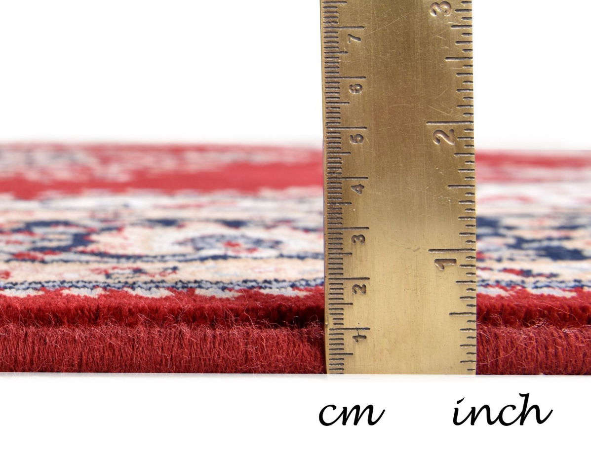 Tapis d'orient floral Dolna tissé laine naturelle