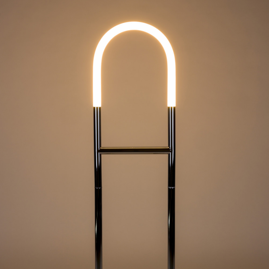 Lampadaire en chrome- ARCH