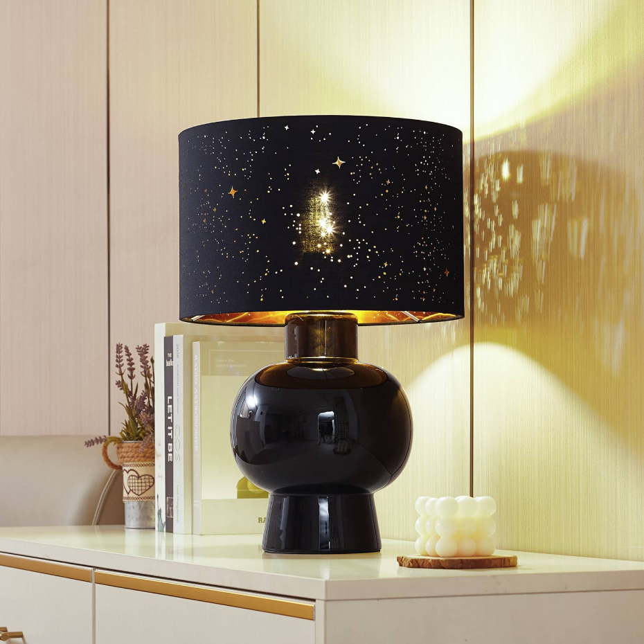 Lampe à poser en textile scandinave, Arved