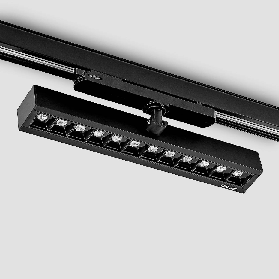 Projecteur pour rail électrique en aluminiumLED