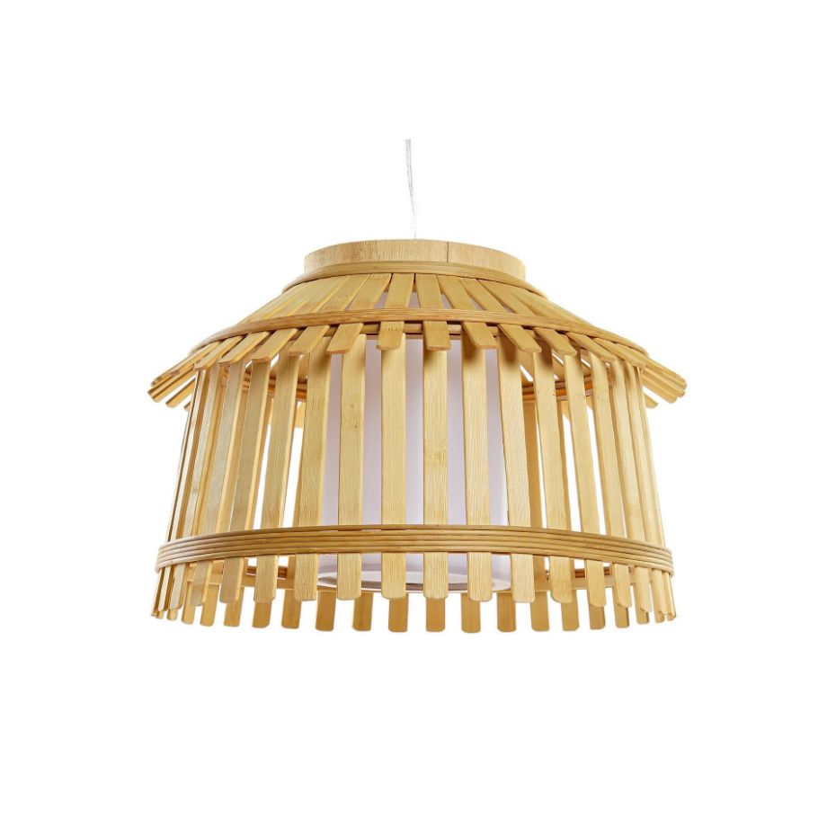 Suspension bambou et polyester - 43x43x29cm