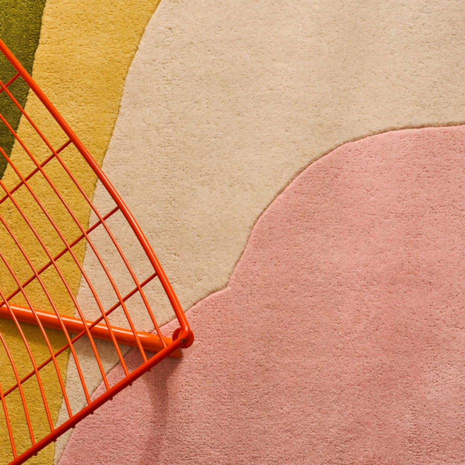 Tapis fait main en laine et coton Pantone