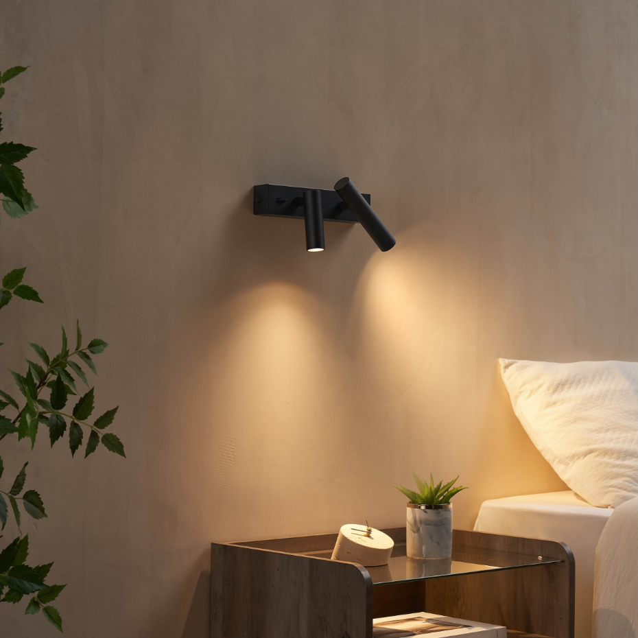 Applique compacte double liseuse LED - ELENKA