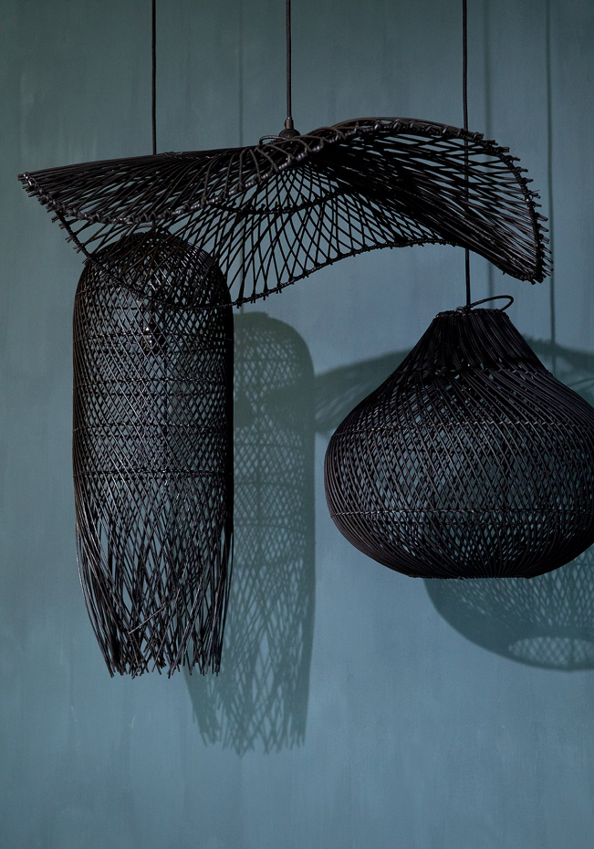 Suspension en rotin SQUID