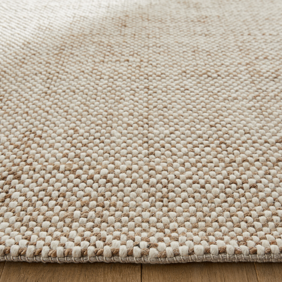 Tapis laine et jute, tissé main, Ishaan
