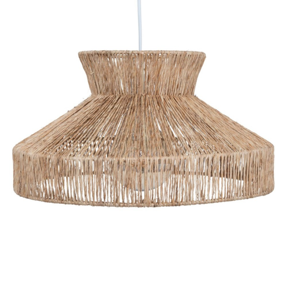 Suspension diamètre 38  en métal et jute