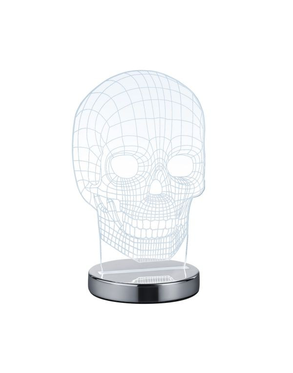 Lampe design en métal , SKULL
