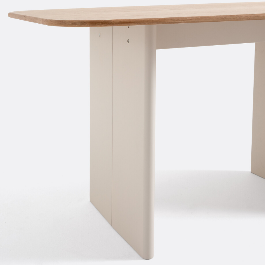 Table console bi-matière 2 à 4 couverts, Piana