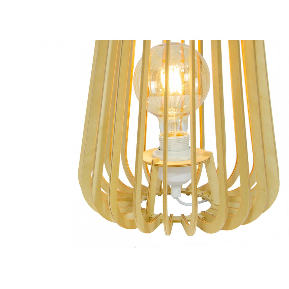 Lampe à poser en bois de peuplier, ELSA