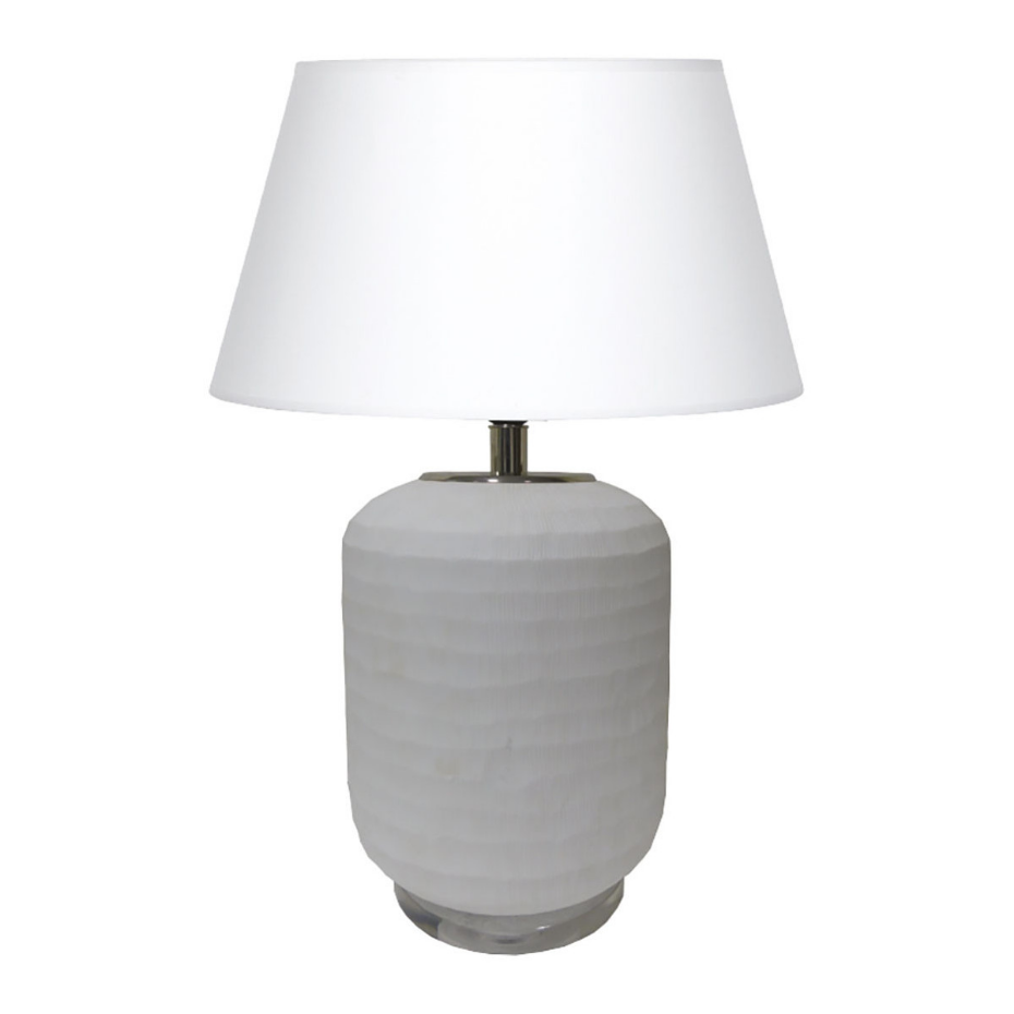 Pied de lampe en verre