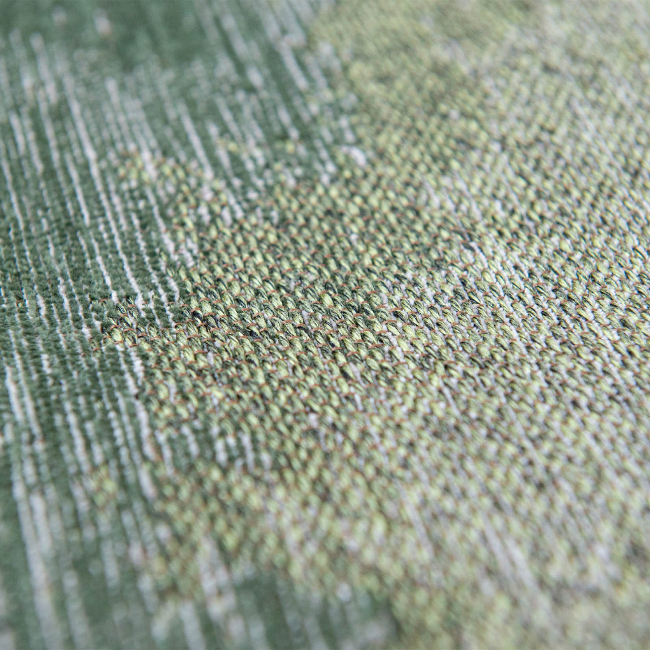Tapis salon et chambre tissé plat GREEN MIRAGE