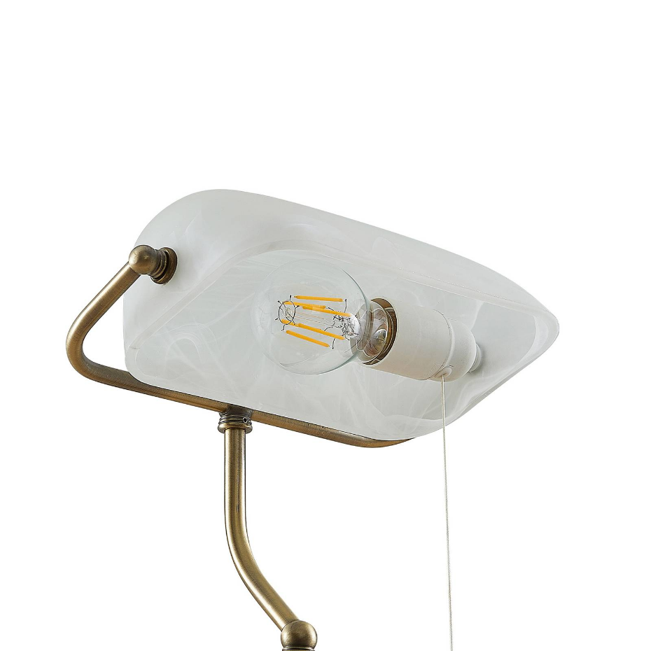 Lampe à poser en métal antique, Profina