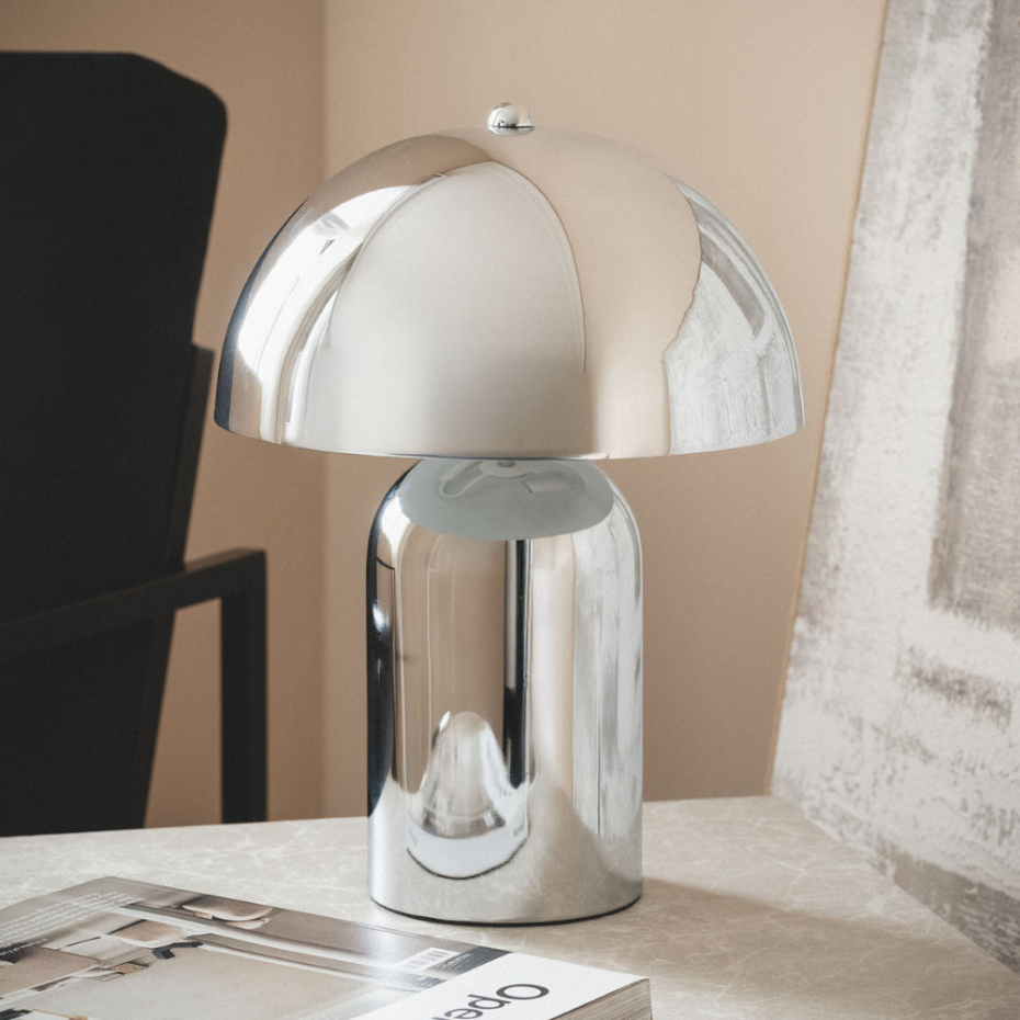 Lampe à poser champignon en métal- ARTO