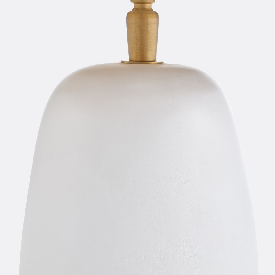 Lampe à poser en terracotta et raphia, Neven