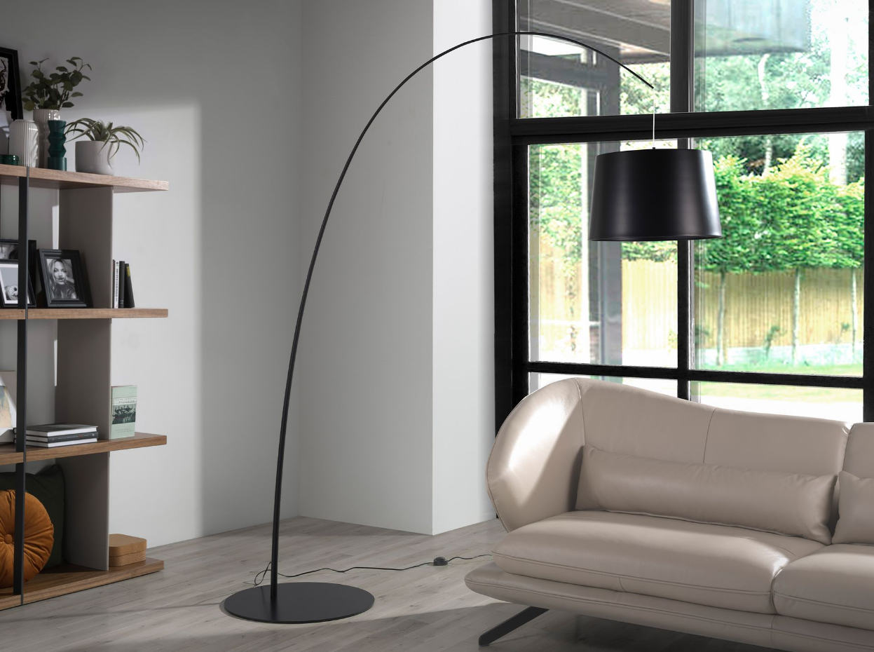 Lampadaire réglable en acier
