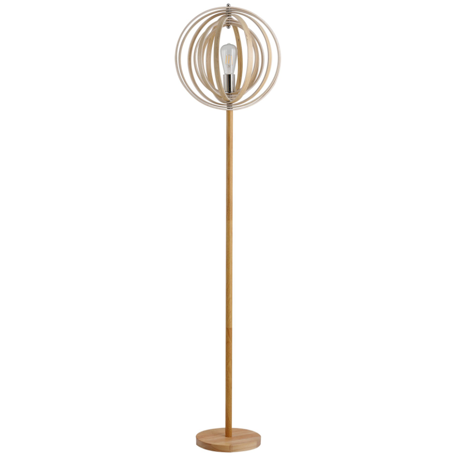 Lampadaire design en bois