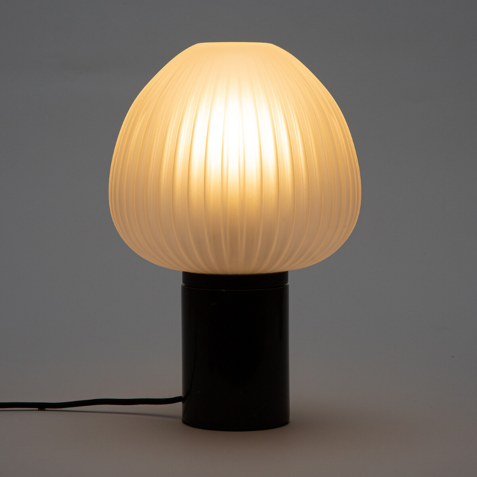 Lampe à poser, verre givré, Chanya