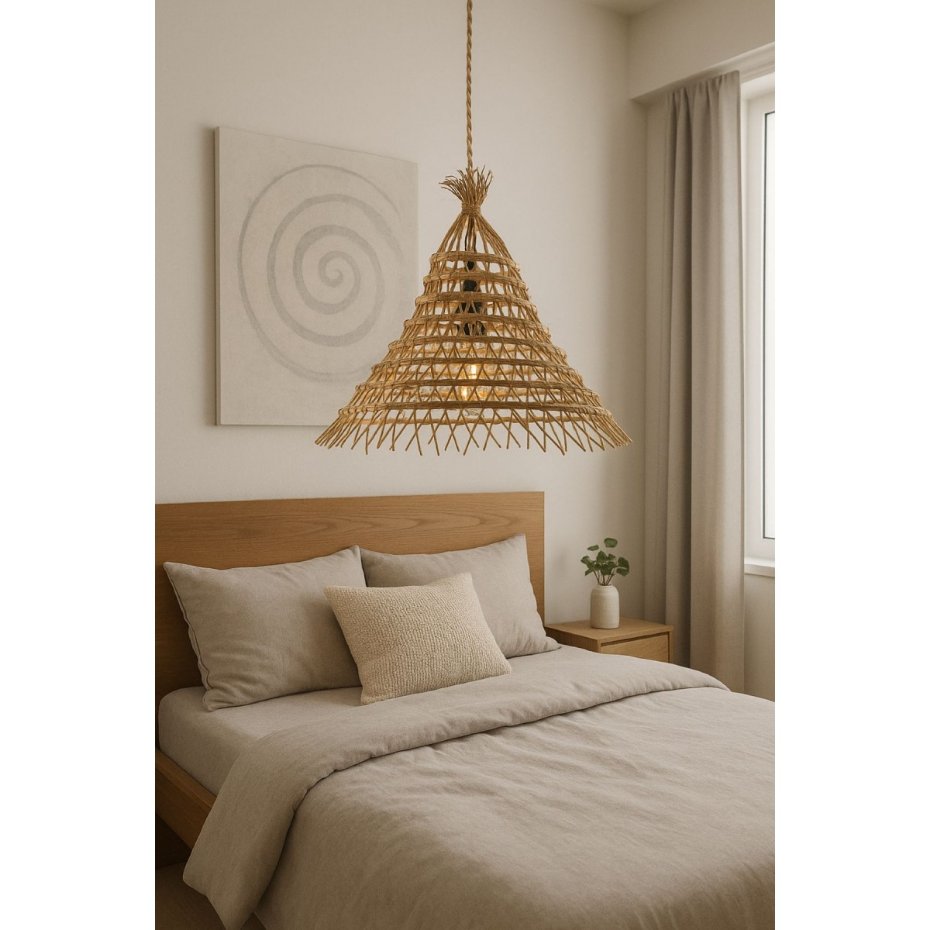 Suspension tressée en fibres de palmier, K1