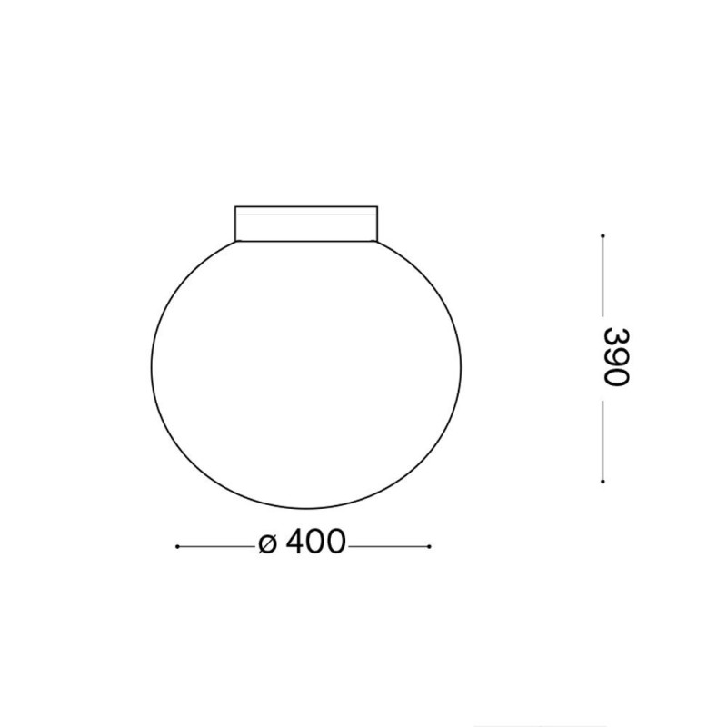 Plafonnier verre soufflé blanc Mapa