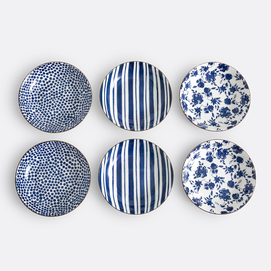 Service de 18 assiettes en porcelaine, Sienna