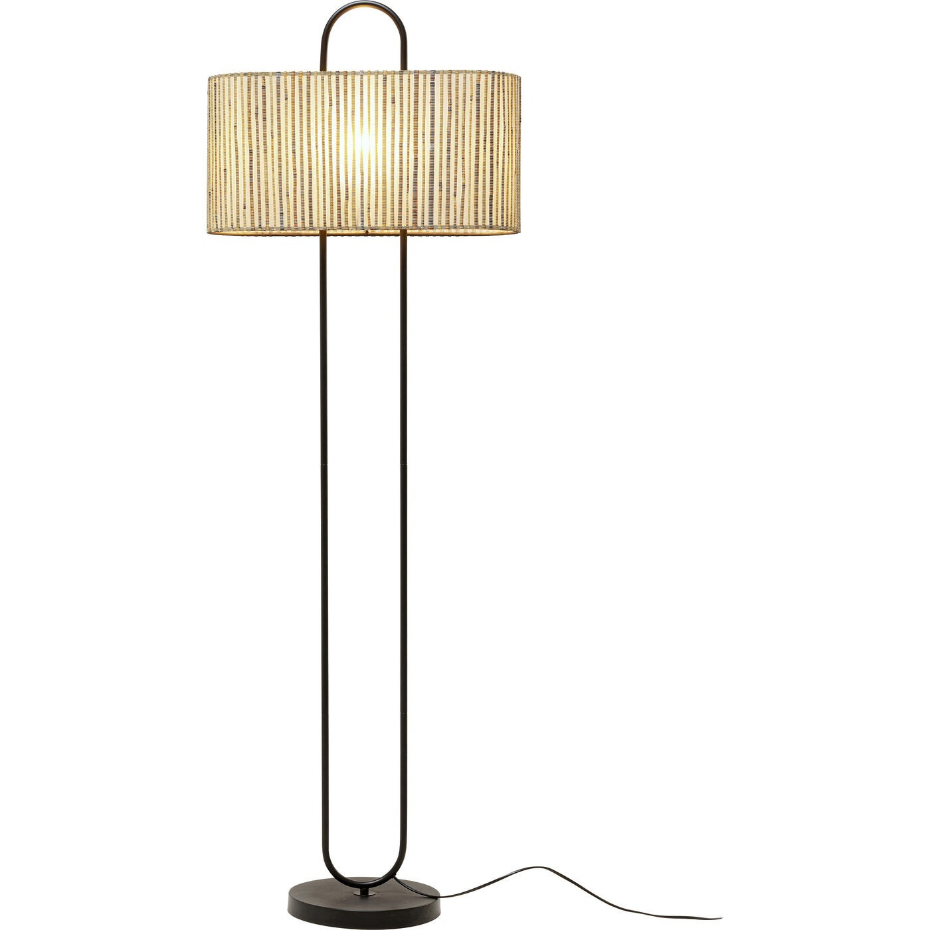 Lampadaire soie/lin et acier, PHILADELPHIA