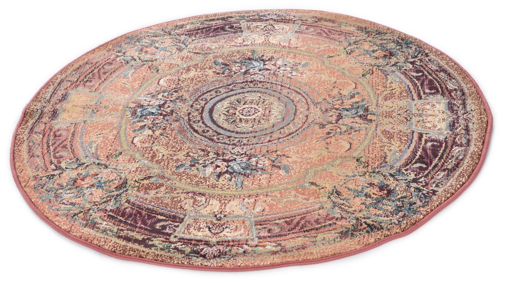Tapis Gabiro Medaillon, tissé, rond