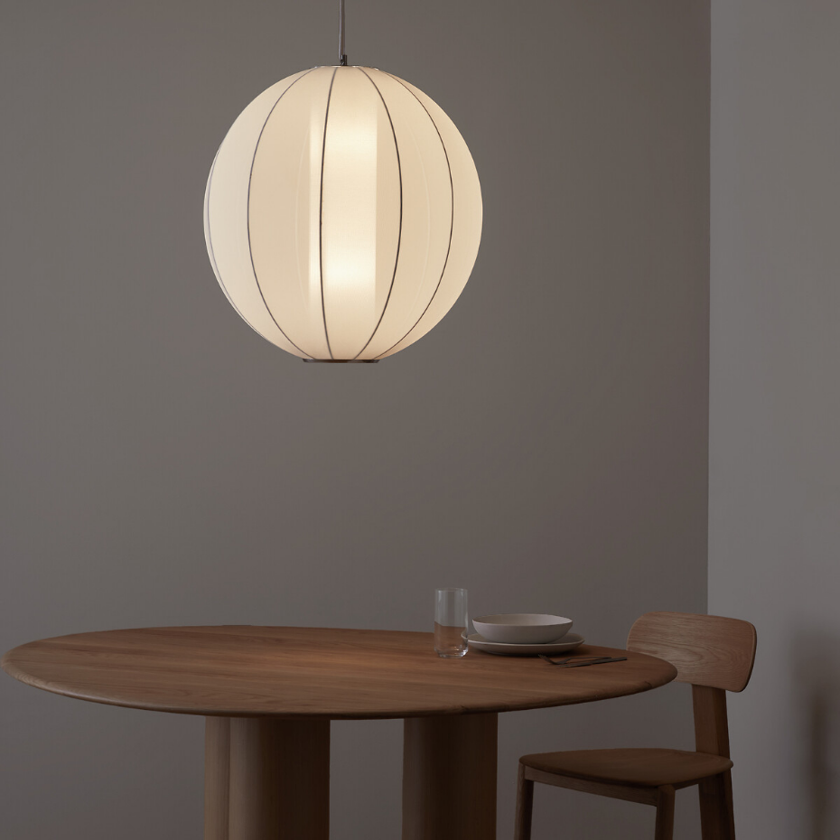Suspension ronde, lampion en maille, Satchi