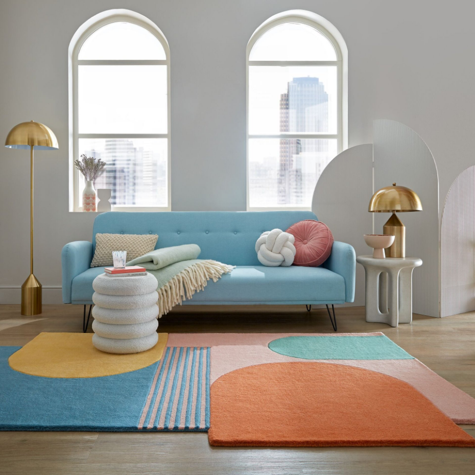 Tapis pure laine LOZENGE