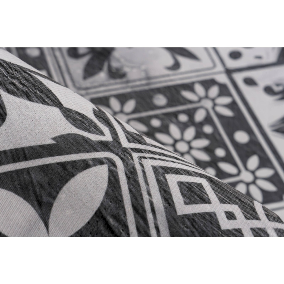 Tapis rectangulaire en polyester motif carreaux
