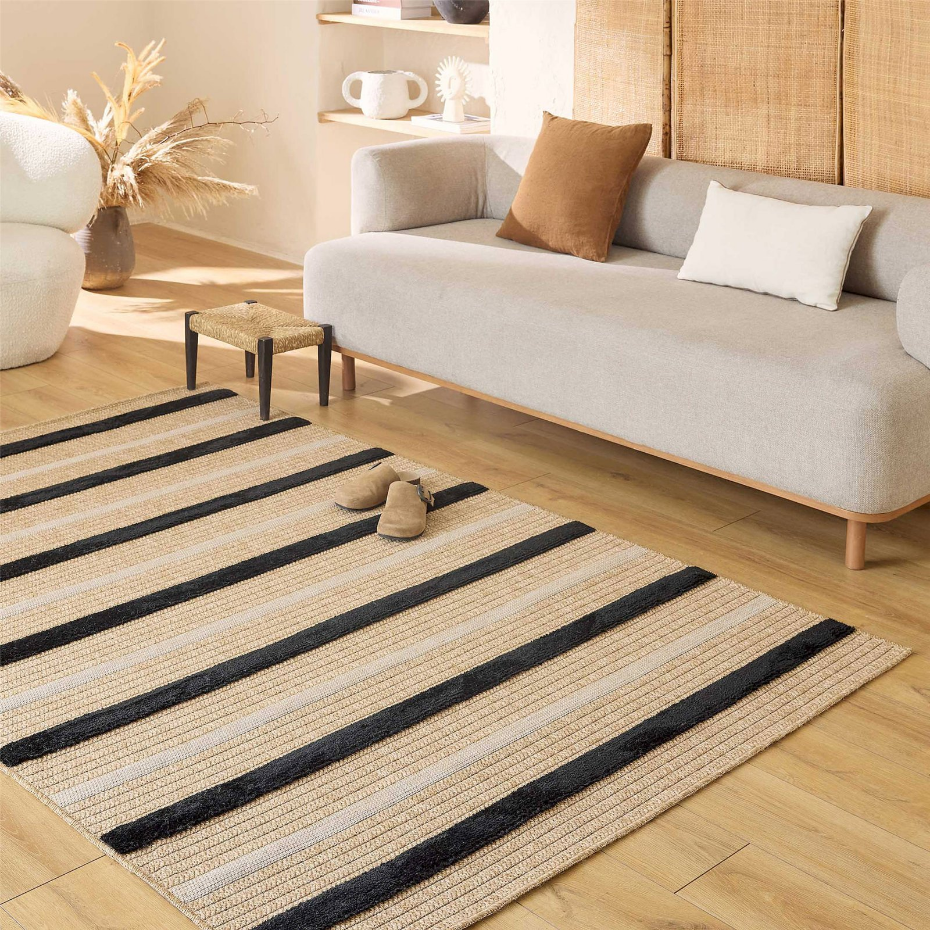 Tapis rectangulaire en polypropylène PALMA