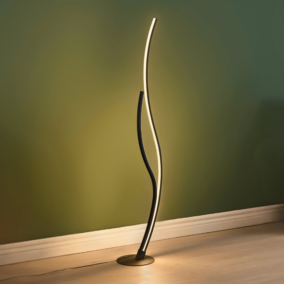 Lampadaire LED ondulé dimmable - YSORIA