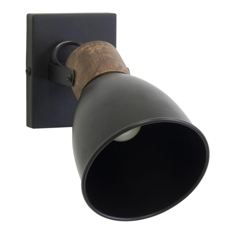 Applique murale en bois de manguier et métal 1 lampe